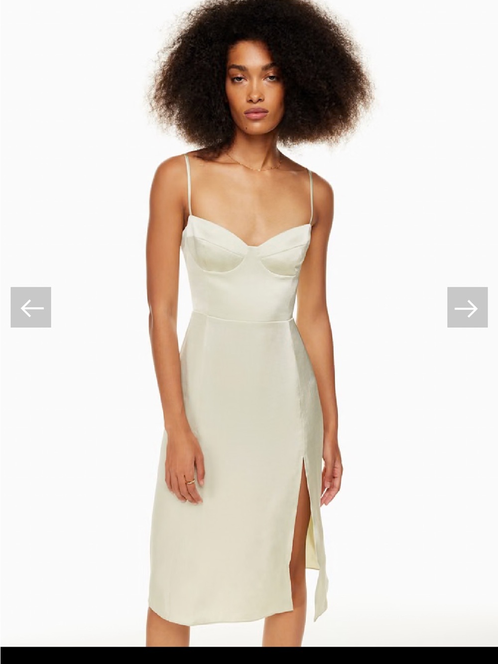 ARITZIA Wilfred Glaze Satin Dress - size 00 - Pastel Sage Green